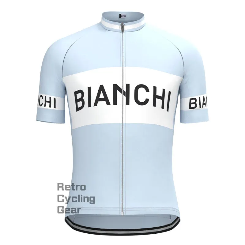 Bianchi Baby Blue Retro Long Sleeve Cycling Kit
