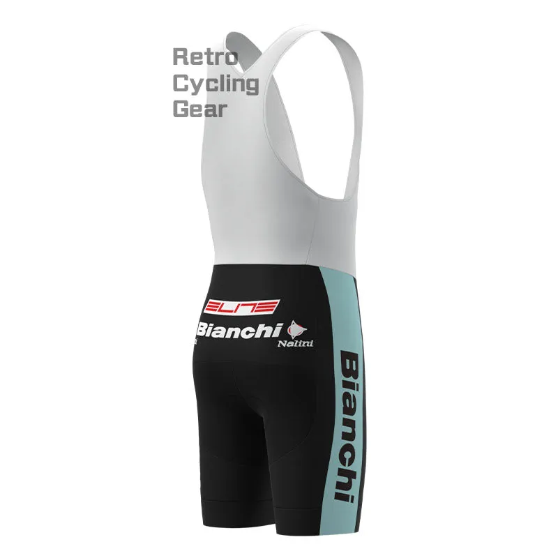 Bianchi Grey Green Retro Short Sleeve Cycling Kit