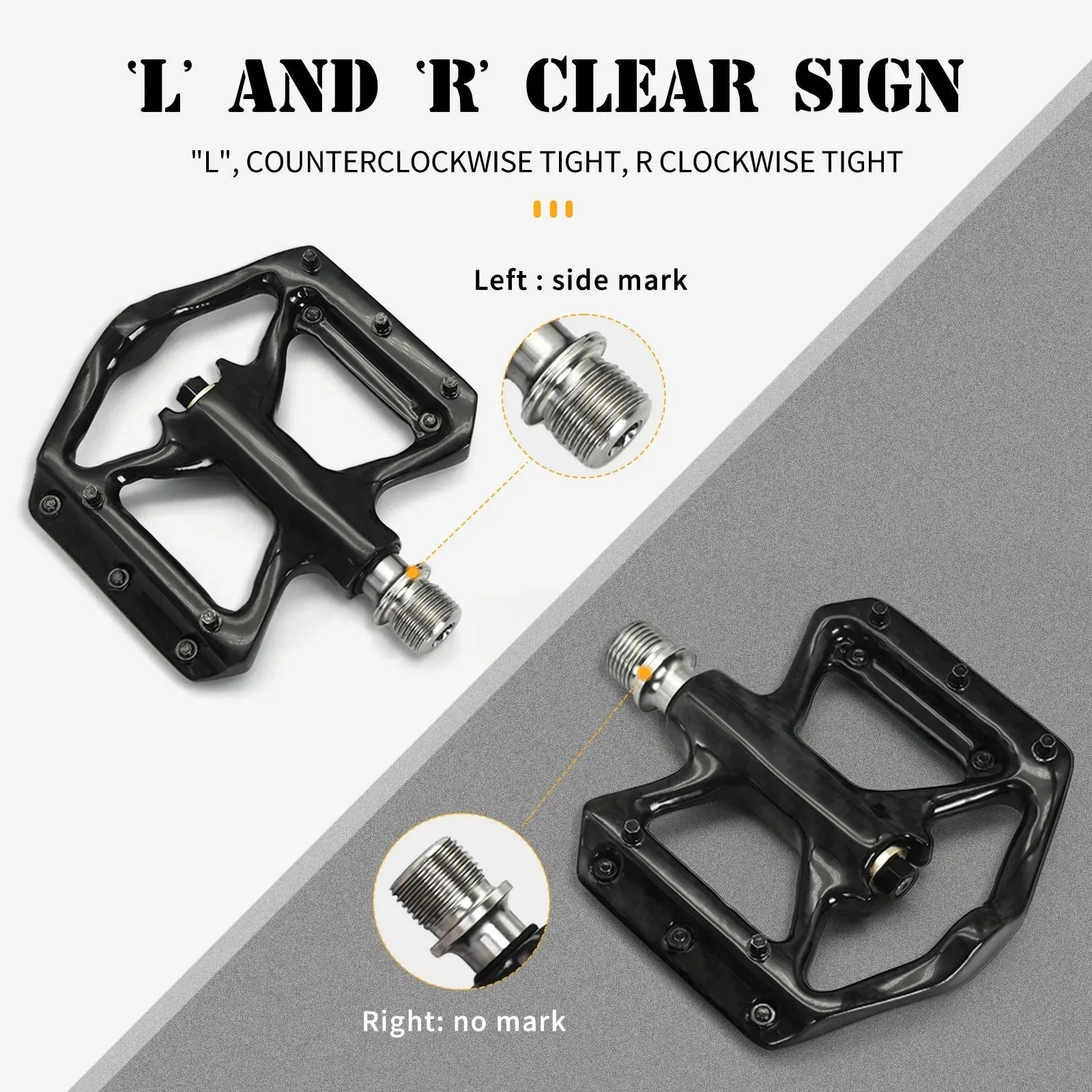 Carbon Fiber Mountain Bike Flat Pedals