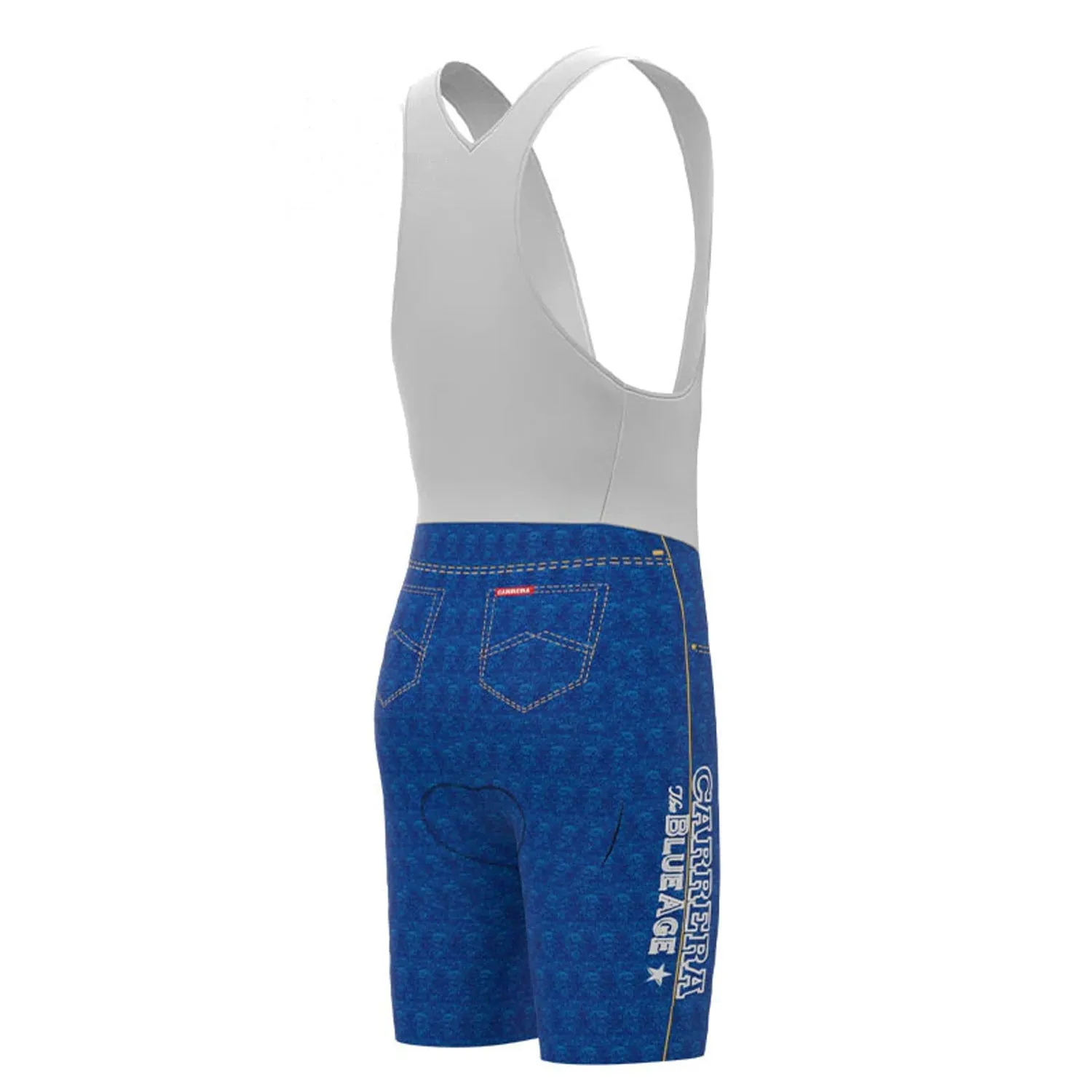CARRERA Blue Vintage Cycling Bib Shorts