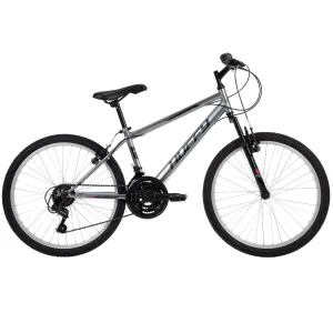 Huffy Rock Creek Mountain Bike, 24" Wheels, Adult Ages 13 , 18-Speeds, Grey