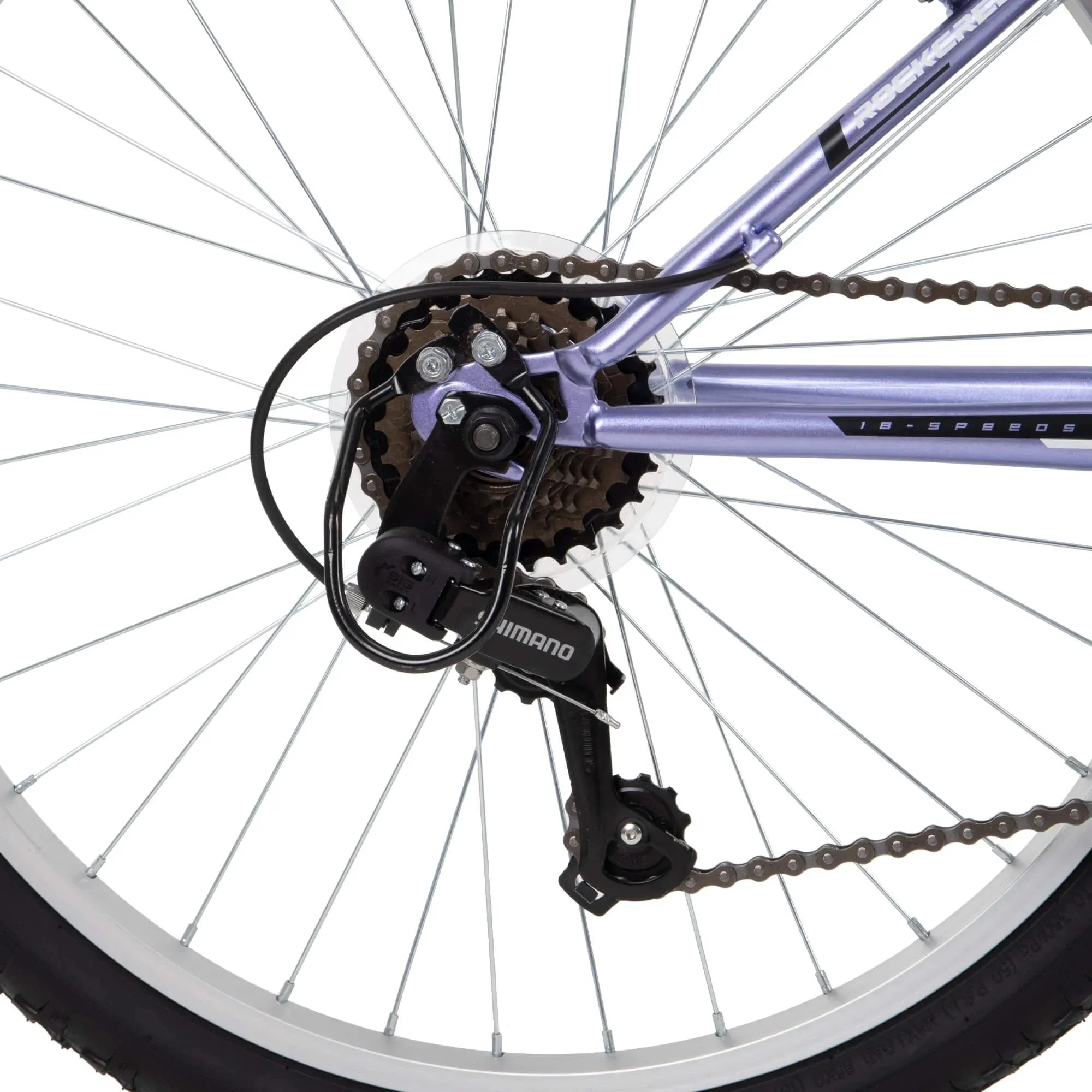 Huffy Rock Creek Mountain Bike, 24" Wheels, Adults Ages 13 , Purple Lilac
