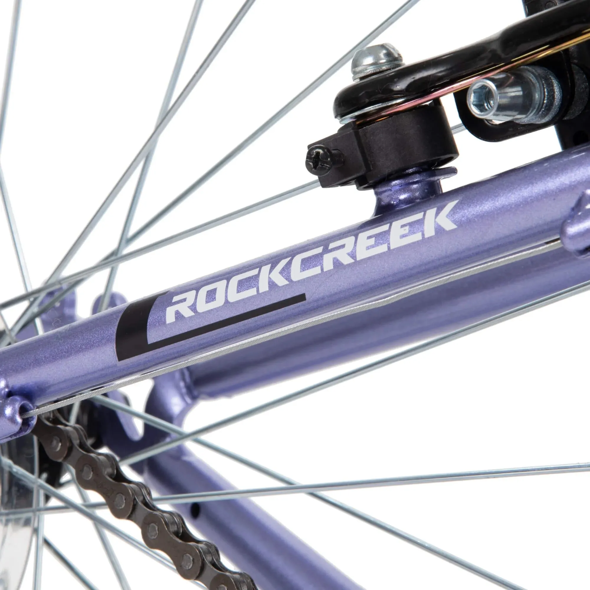 Huffy Rock Creek Mountain Bike, 24" Wheels, Adults Ages 13 , Purple Lilac