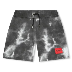 Hugo Kids Boys Thunder Storm Print Shorts
