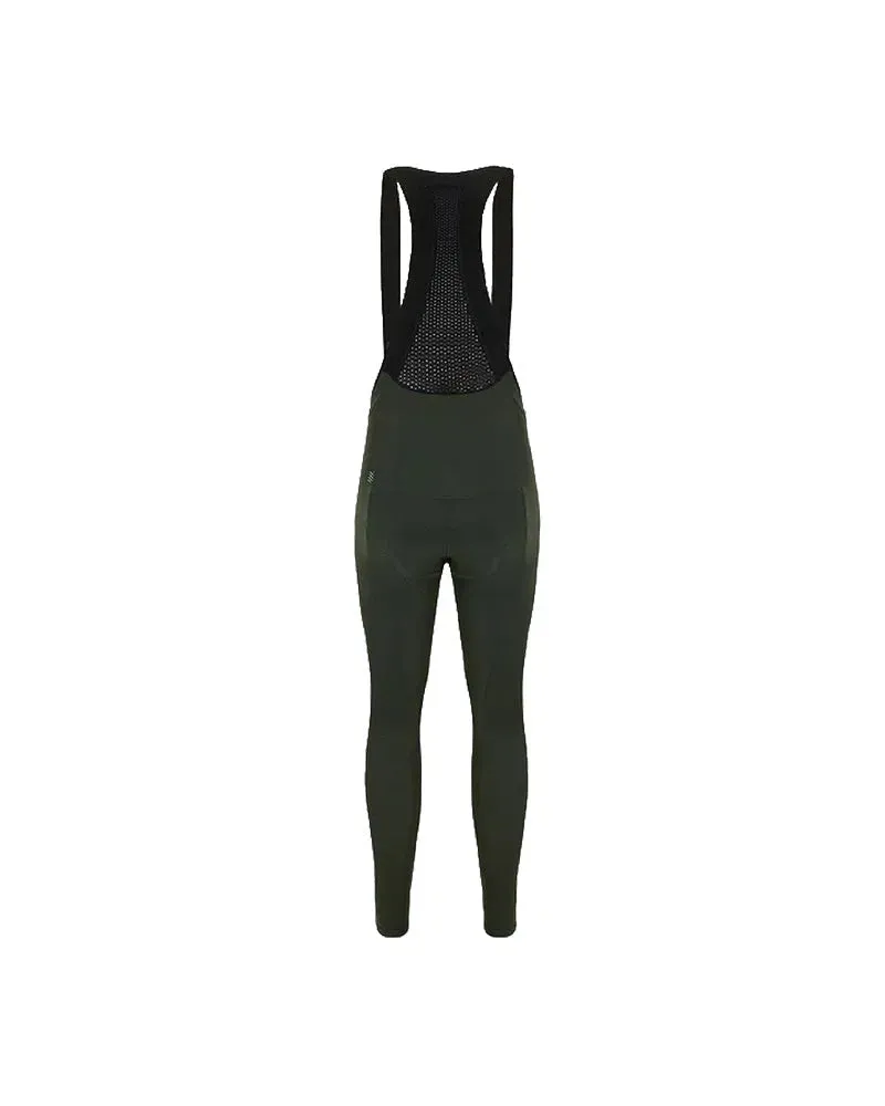 NDLSS Women Thermal Bib Tights - Forest Green