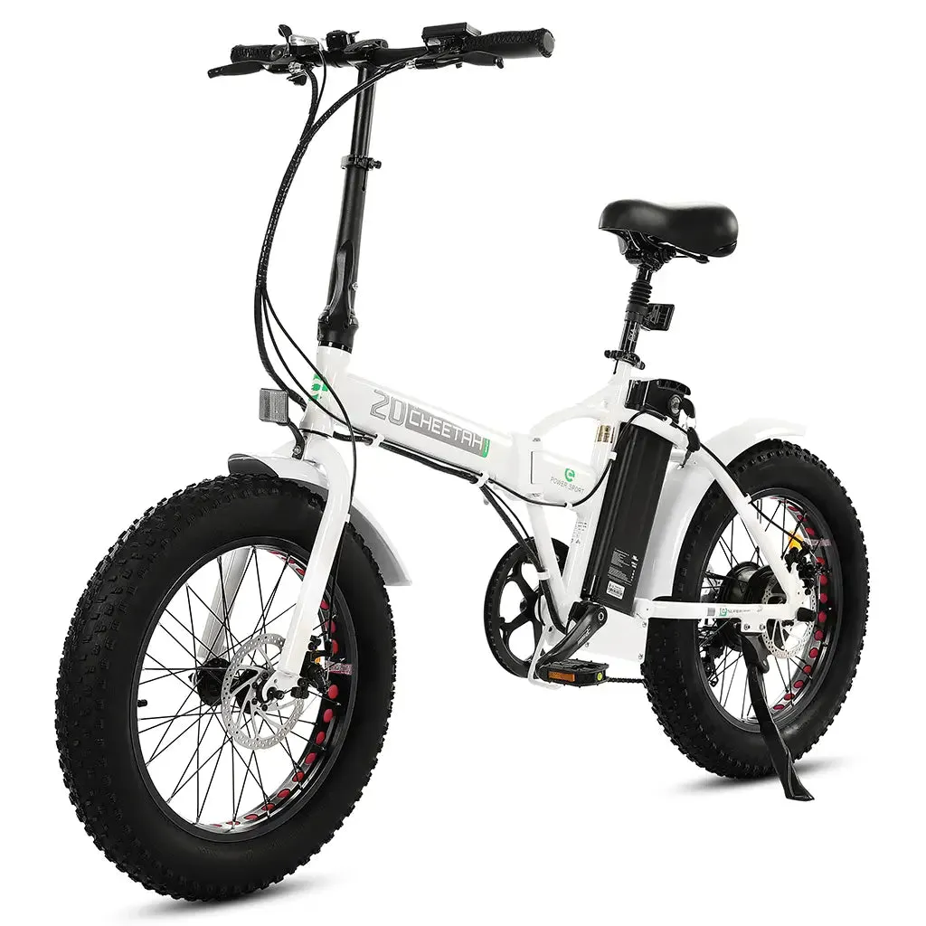 On Sale! UL Certified - Ecotric 20” 36V 500W Portable Folding Fat Tire Electric Bike