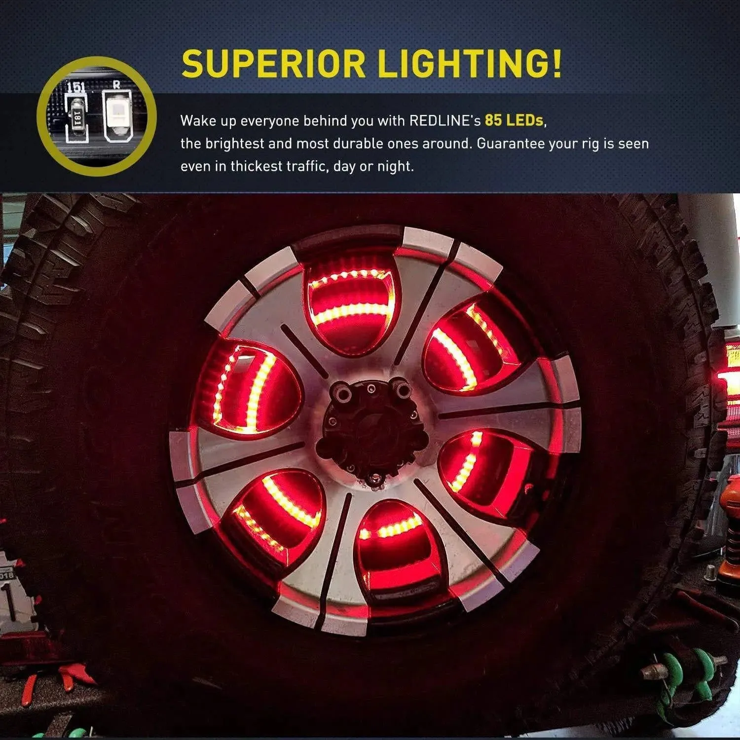 Spare Tire Brake Light For 2007-2018 Jeep Wrangler JK JKU YJ TJ