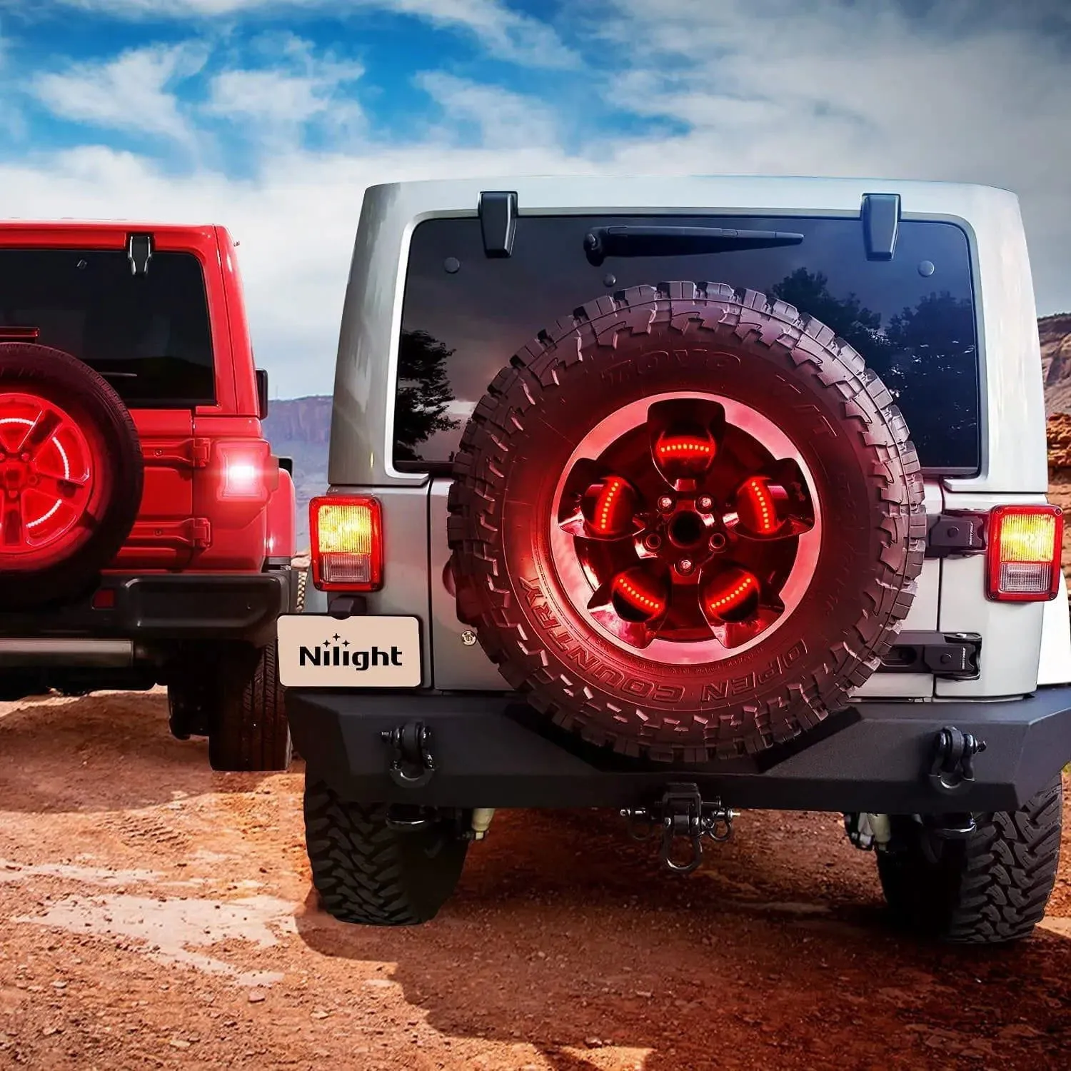 Spare Tire Brake Light For 2018-2021 Jeep Wrangler JK JKU JL JLU