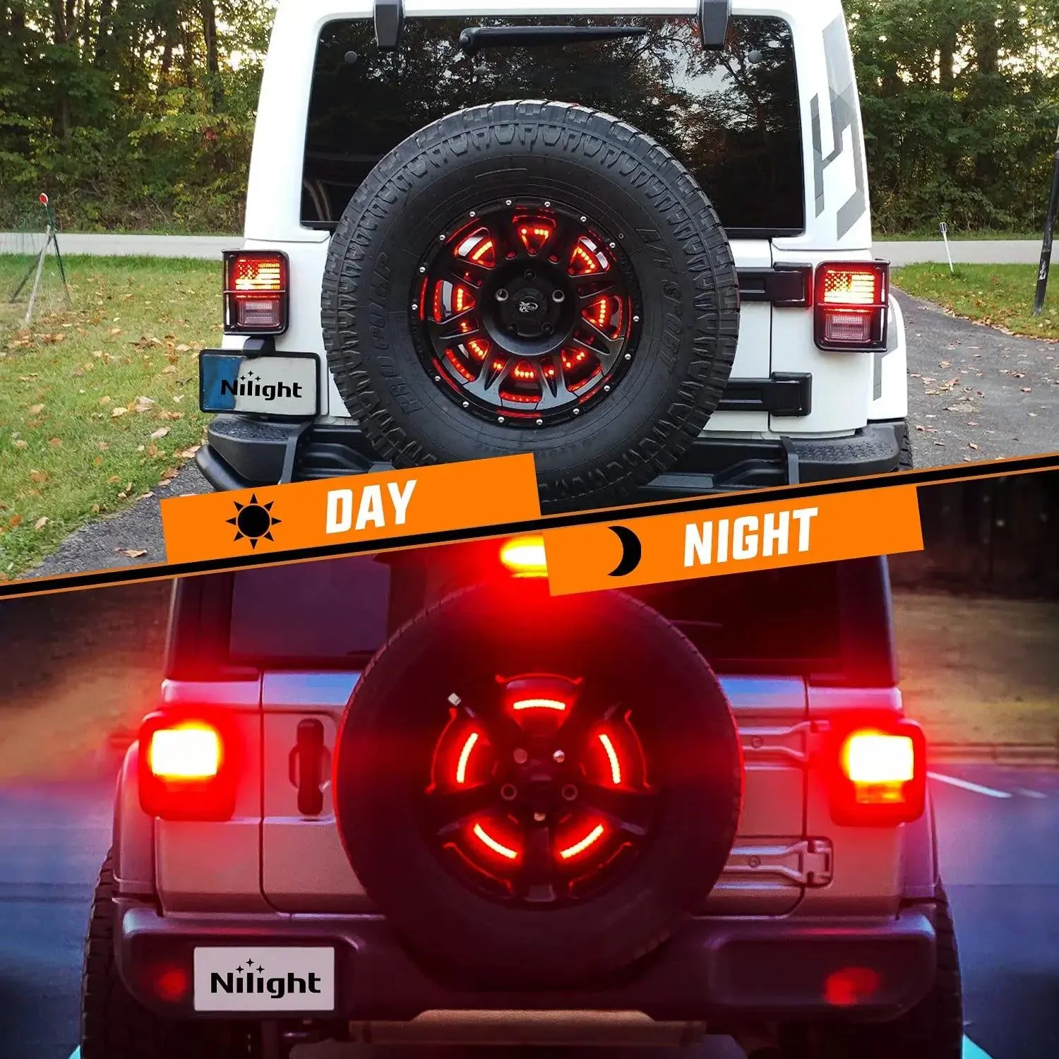 Spare Tire Brake Light For 2018-2021 Jeep Wrangler JK JKU JL JLU