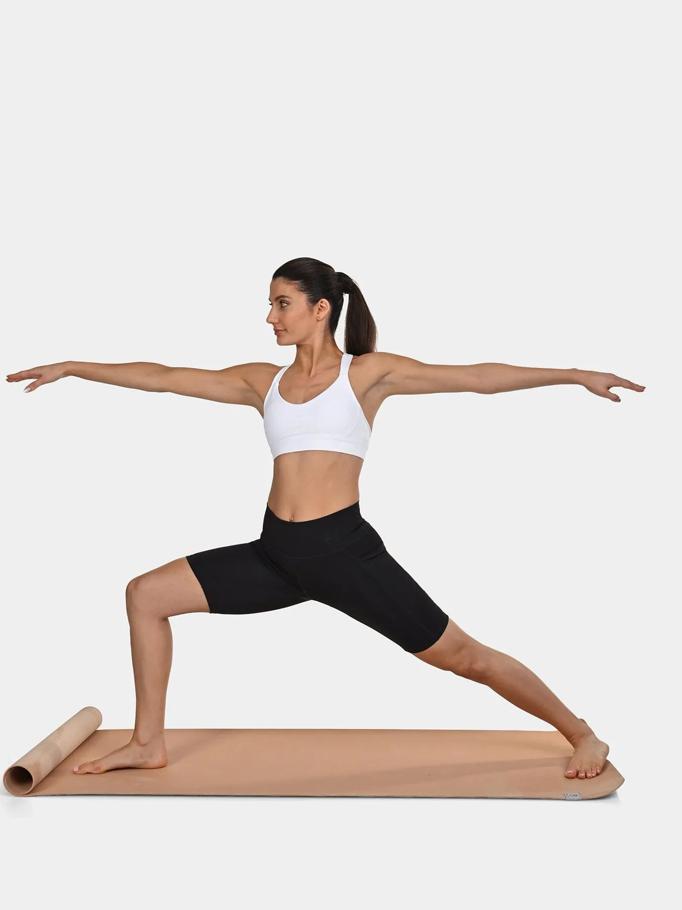 TCA Women's High Waisted Yoga Shorts  Tummy Control Buttery Soft Biker Shorts with 2 Open Side Pockets  for Running, Gym, and Workout