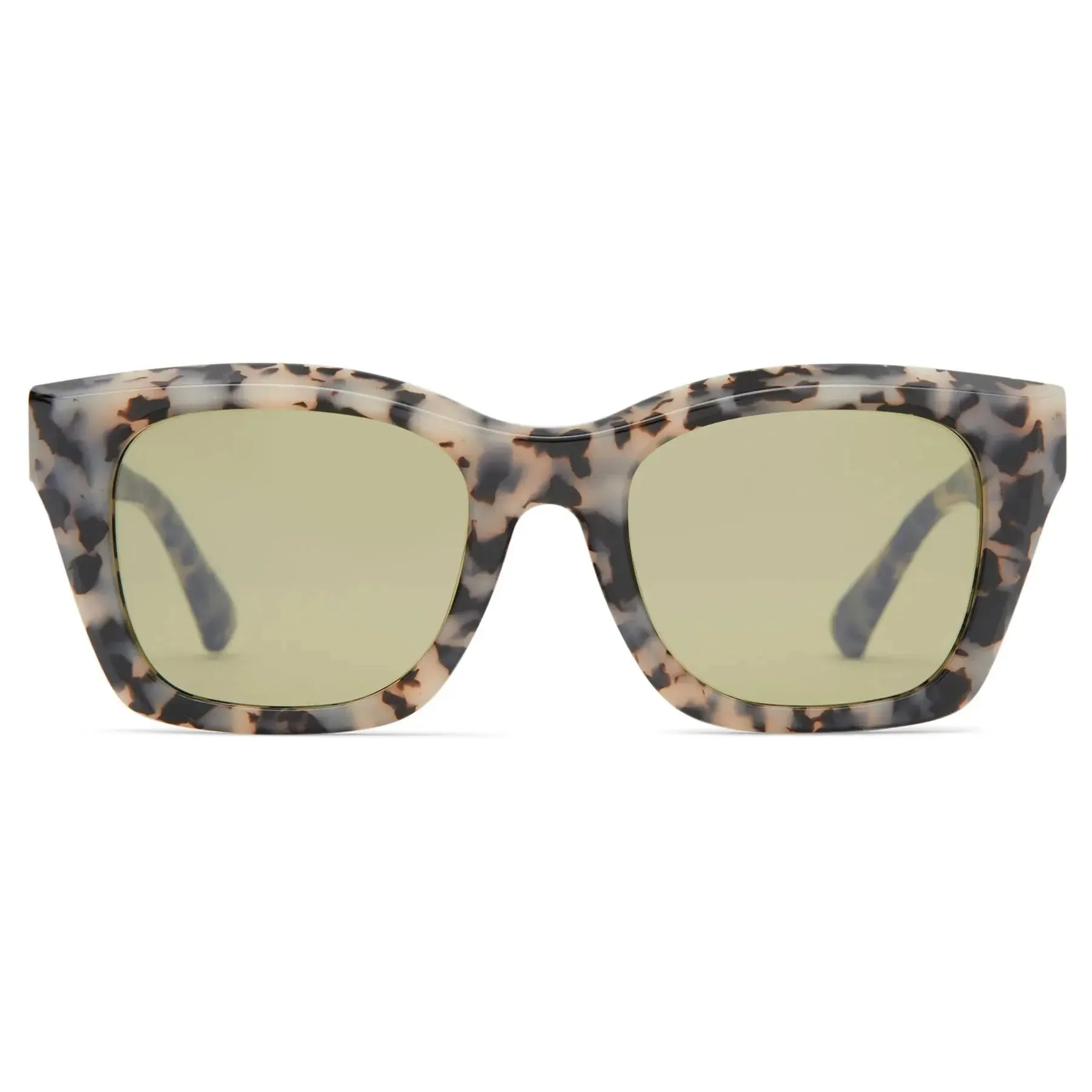 Von Zipper Juke Tort Sunglasses – Tortoiseshell Frame with Green Lenses