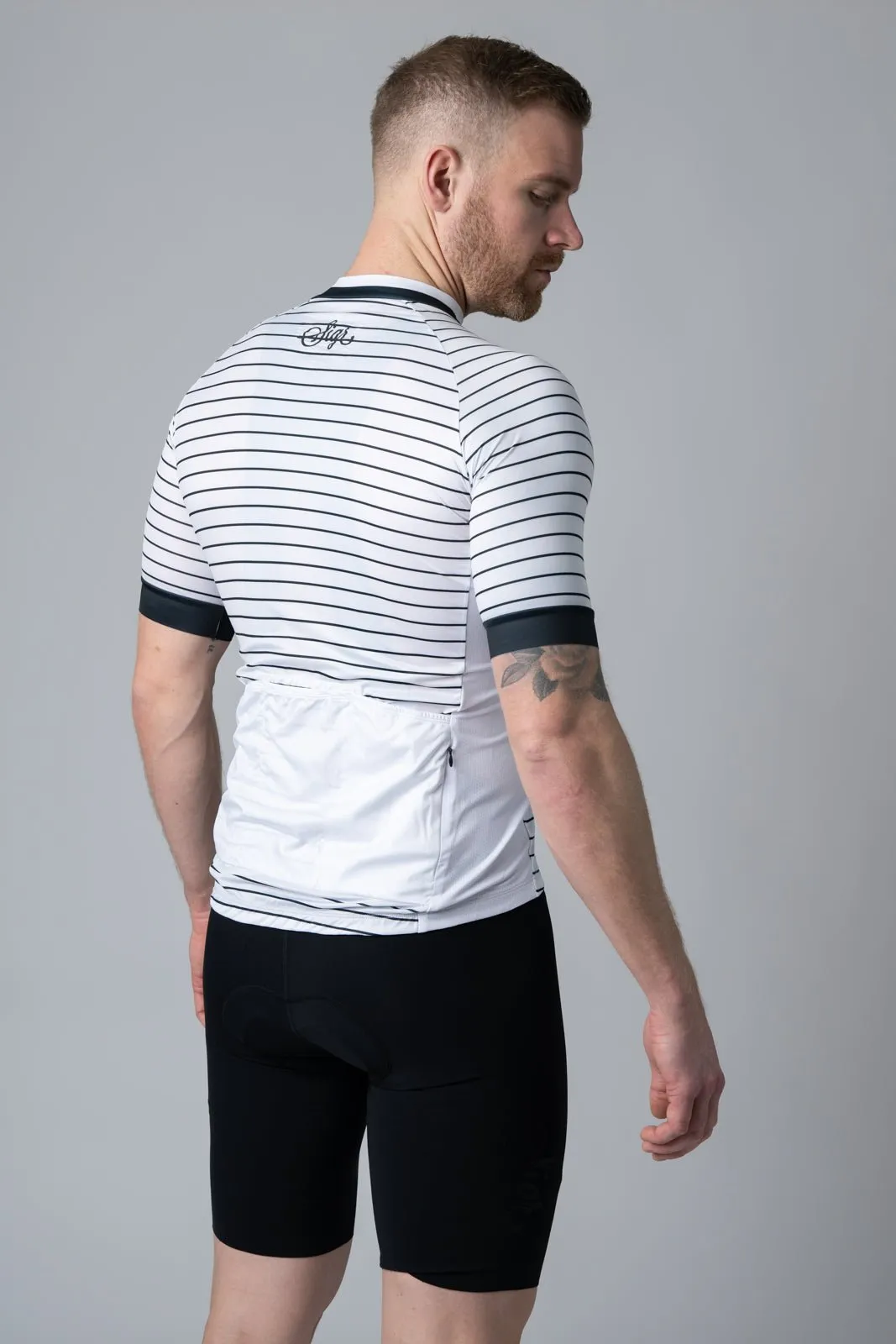 White Horizon Men's Cycling Jersey