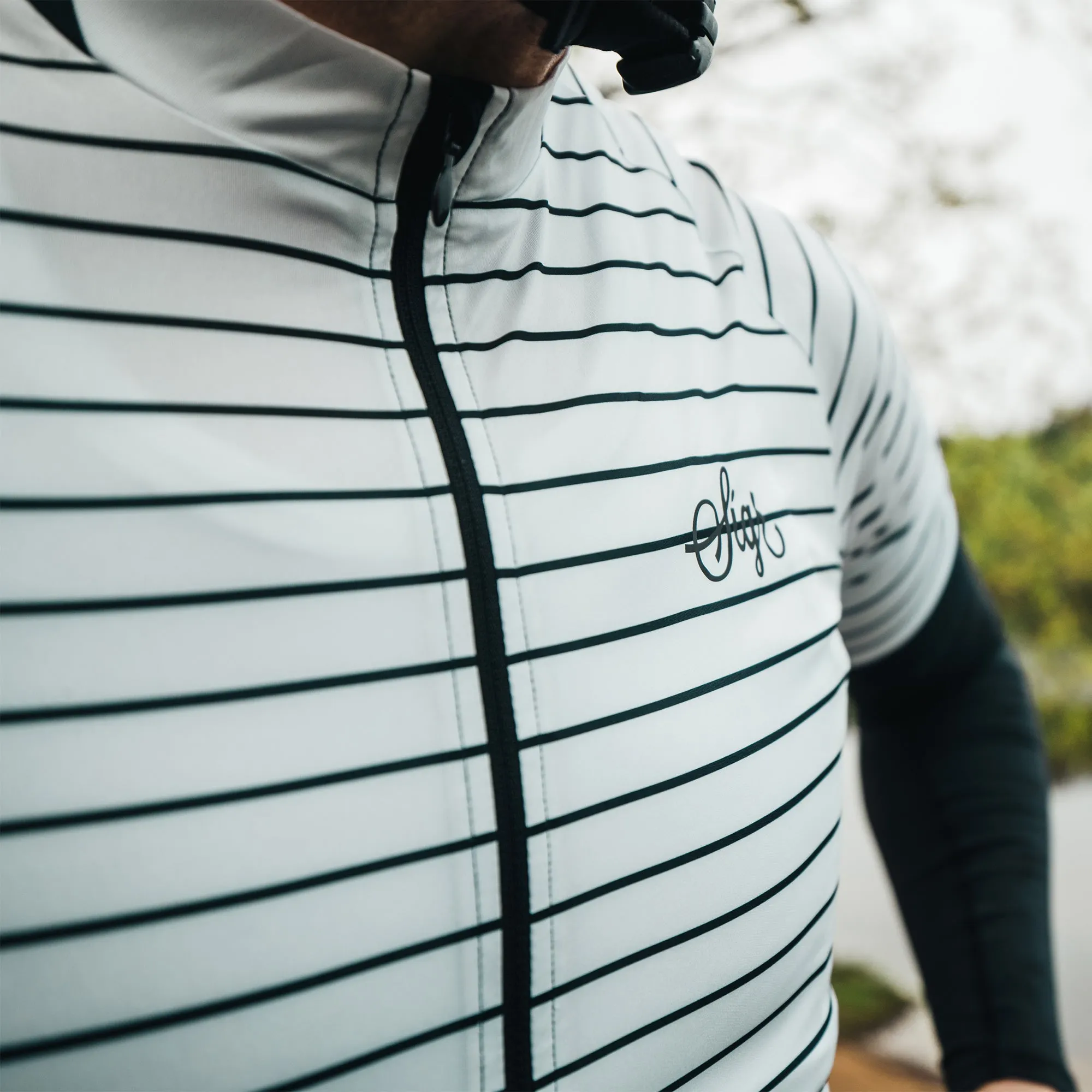 White Horizon Men's Cycling Jersey
